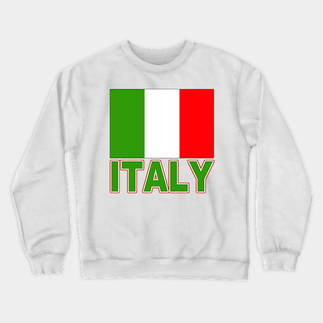 The Pride of Italy - Italian Flag Design Crewneck Sweatshirt by Naves